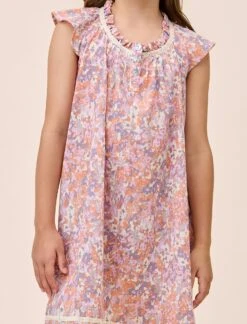 Adeline Girls Flutter Nightgown 9 Adeline Girls Flutter Nightgown -Claudia Sale Shop PP 25629 1538 AdelineGirlsFlutterNightie DustyPeach 007