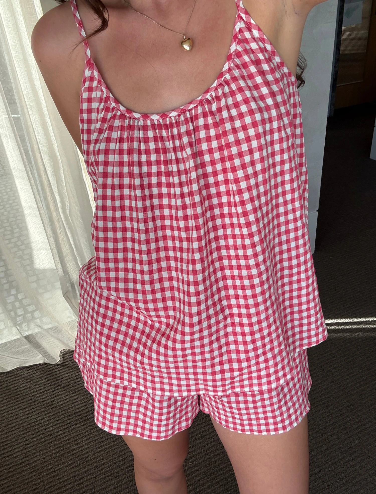 Seersucker Cami Boxer PJ Set 5 Seersucker Cami Boxer PJ Set - Image 3