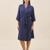 Kate Modal Soft Robe 1 Kate Modal Soft Robe -Claudia Sale Shop S167 12064 49 Kate Modal Soft Robe Navy Melange 0001 1108 0919