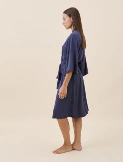Kate Modal Soft Robe -Claudia Sale Shop S167 12064 49 Kate Modal Soft Robe Navy Melange 0001 1124 0926