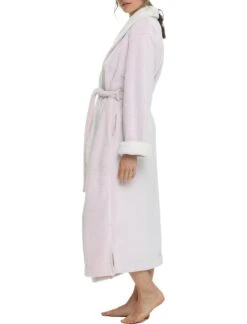 Plush Sherpa Robe & Sleep Mask Set -Claudia Sale Shop Sherpa Robe Pink Sidee Web 1