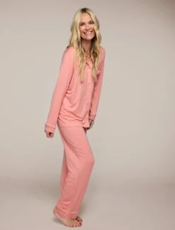 Molly Sims Modal Soft PJ Set & Eye Mask