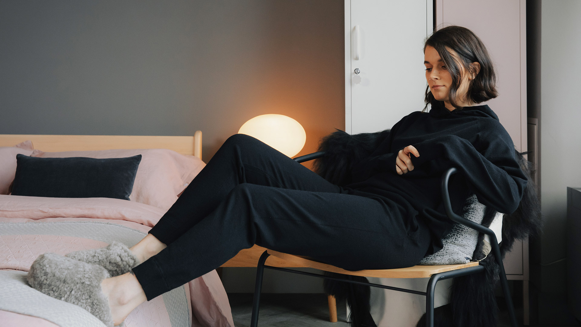 Claudia Sale Shop -Claudia Sale Shop knitted loungewear black 1920