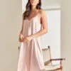 Audrey Washable Silk Slip Nightgown -Claudia Sale Shop pinknightie