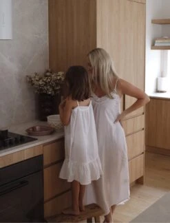 Swiss Dot Girls Strappy Nightie -Claudia Sale Shop swissdotnightie Resize