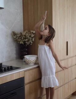 Swiss Dot Girls Strappy Nightie